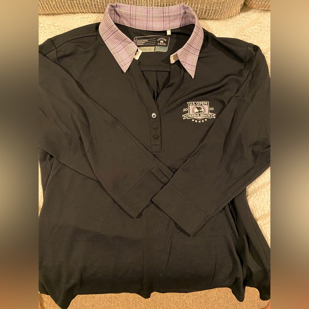 Womens 2010 cutter and Buck Pebble Beach US Open golf shirt